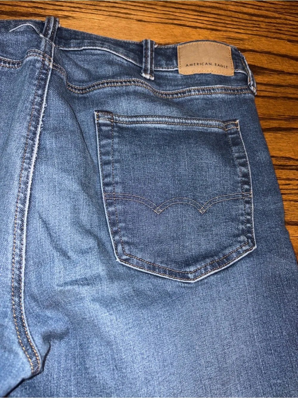 American Eagle 38x36 AIRFLEX+ “real good” medium blue jeans slim straight jeans